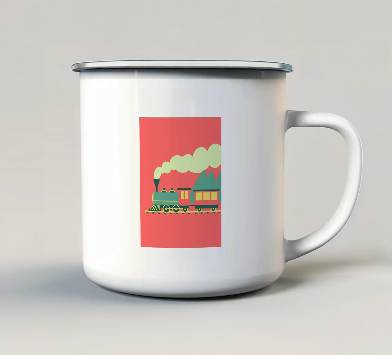 Treno tazza in smalto da TRENDY POSTER SHOP