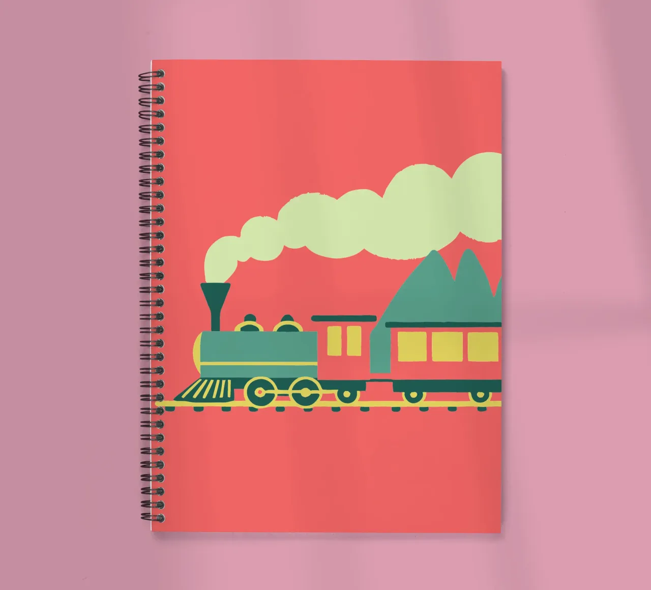 Train spiral notebook by TRENDY POSTER SHOP