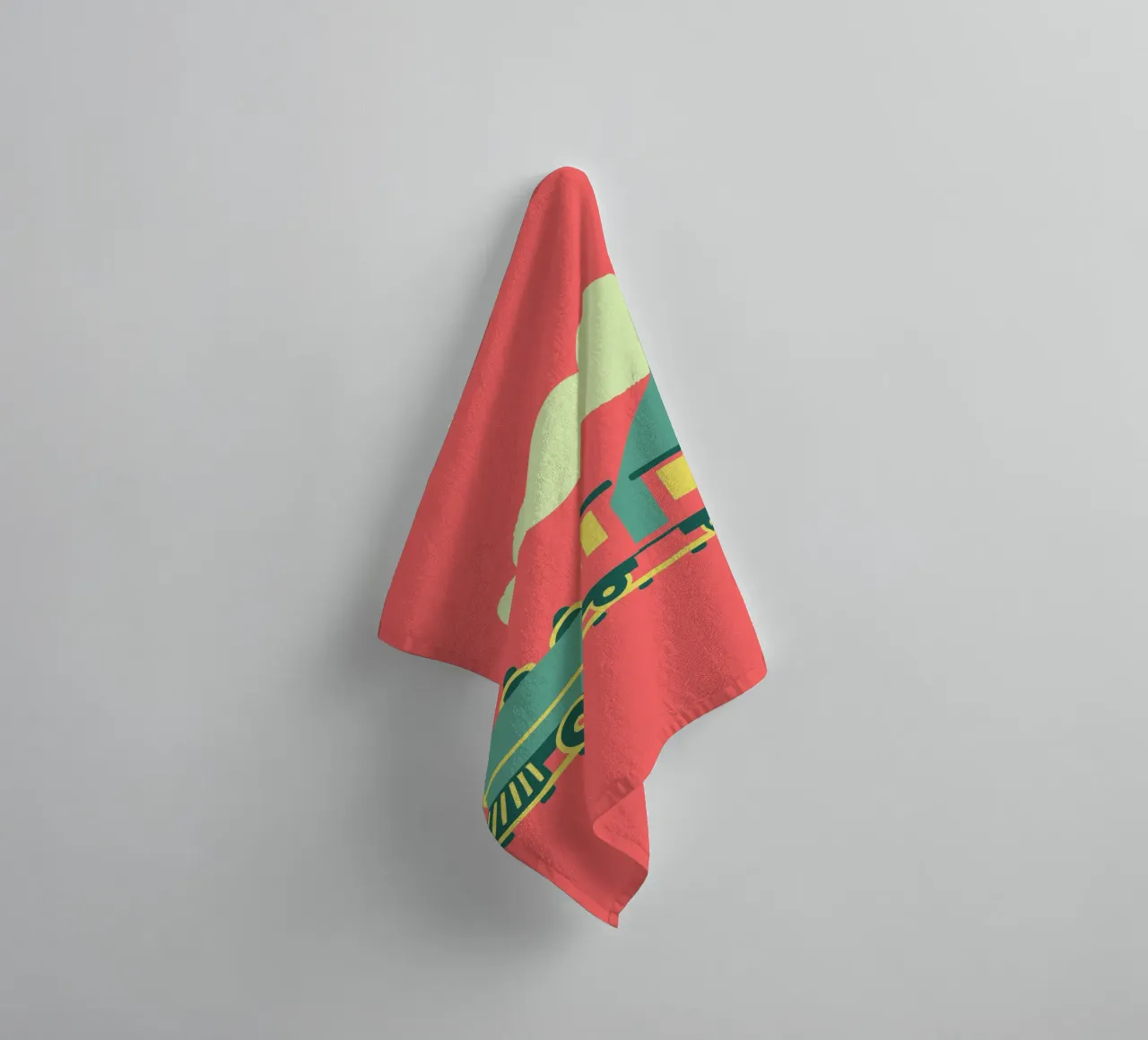 Train towel by TRENDY POSTER SHOP
