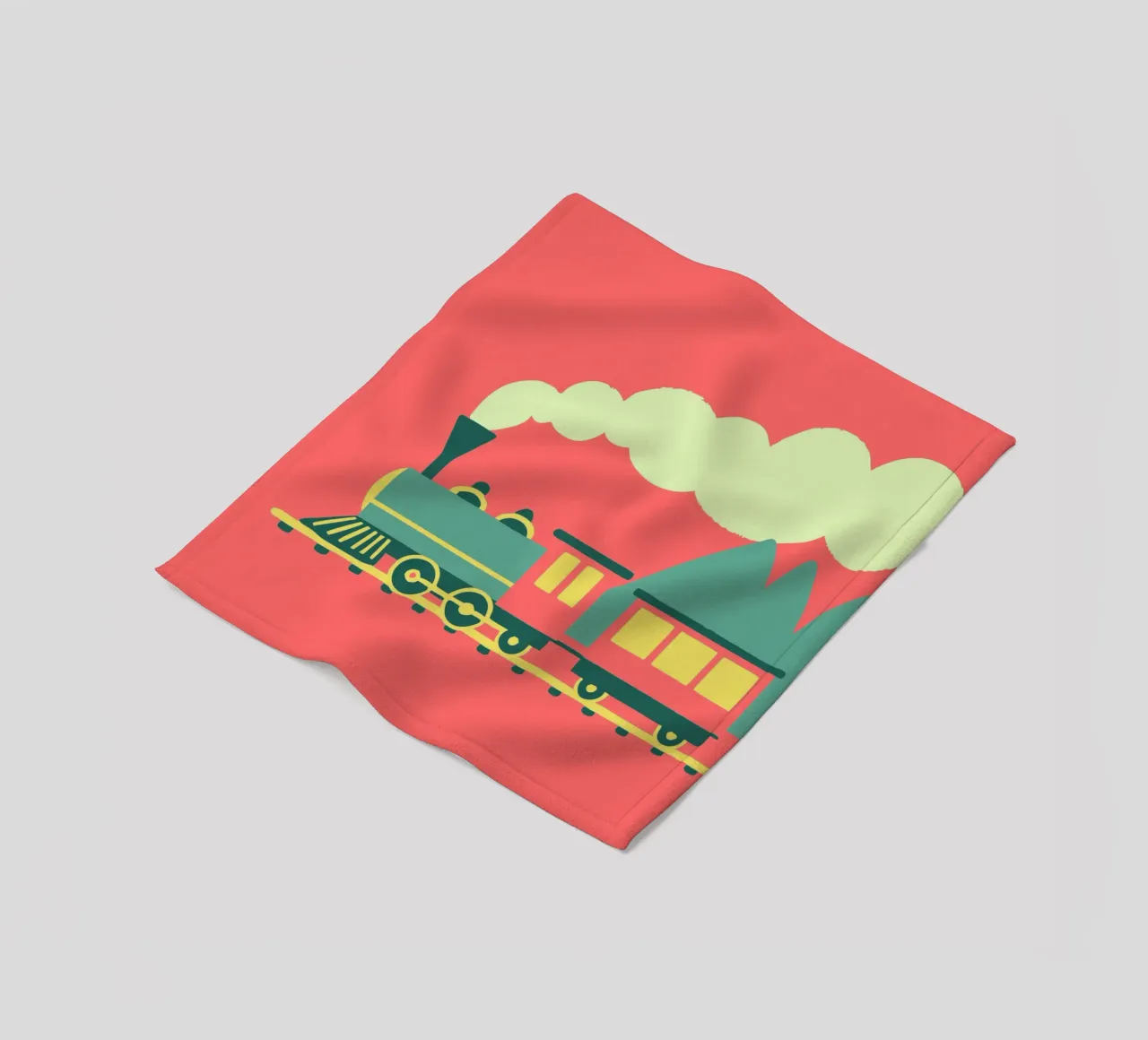 Train fleece blanket by TRENDY POSTER SHOP