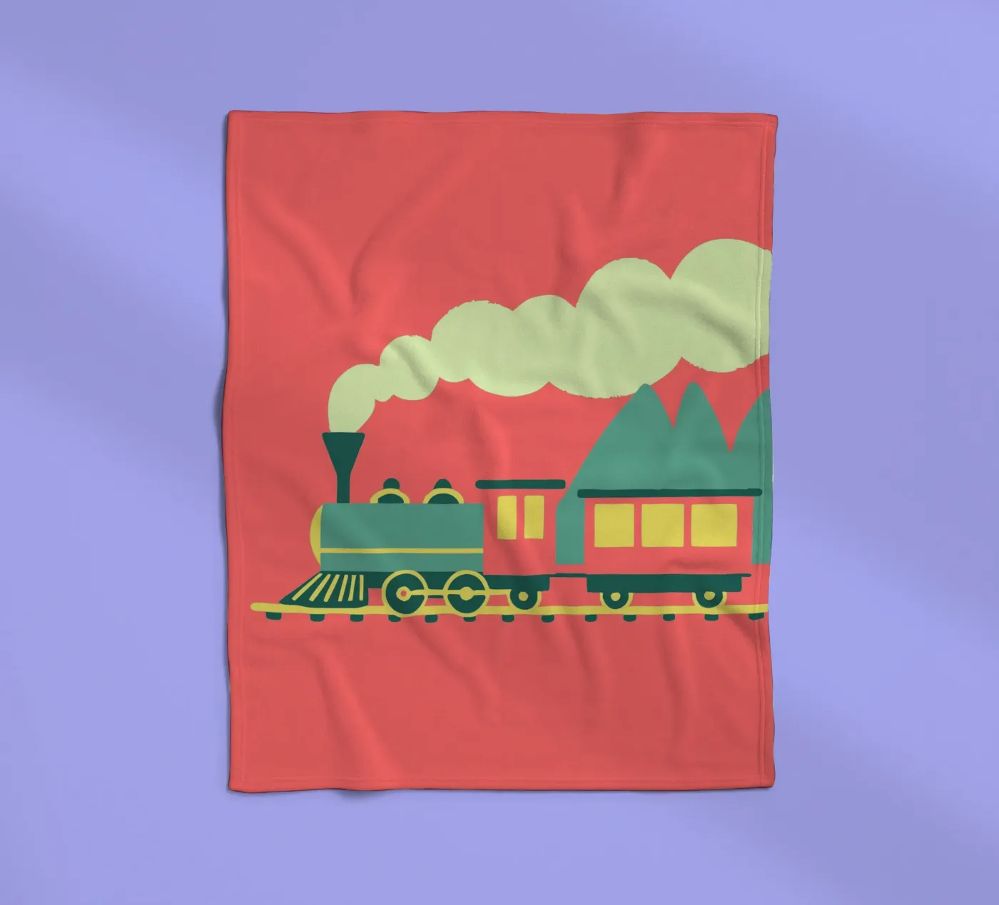 Train fleecedeken van TRENDY POSTER SHOP