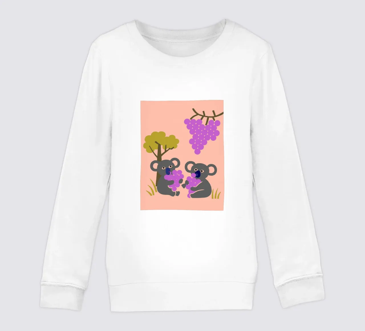 Koala Eating Wine kids sweatshirt by TRENDY POSTER SHOP