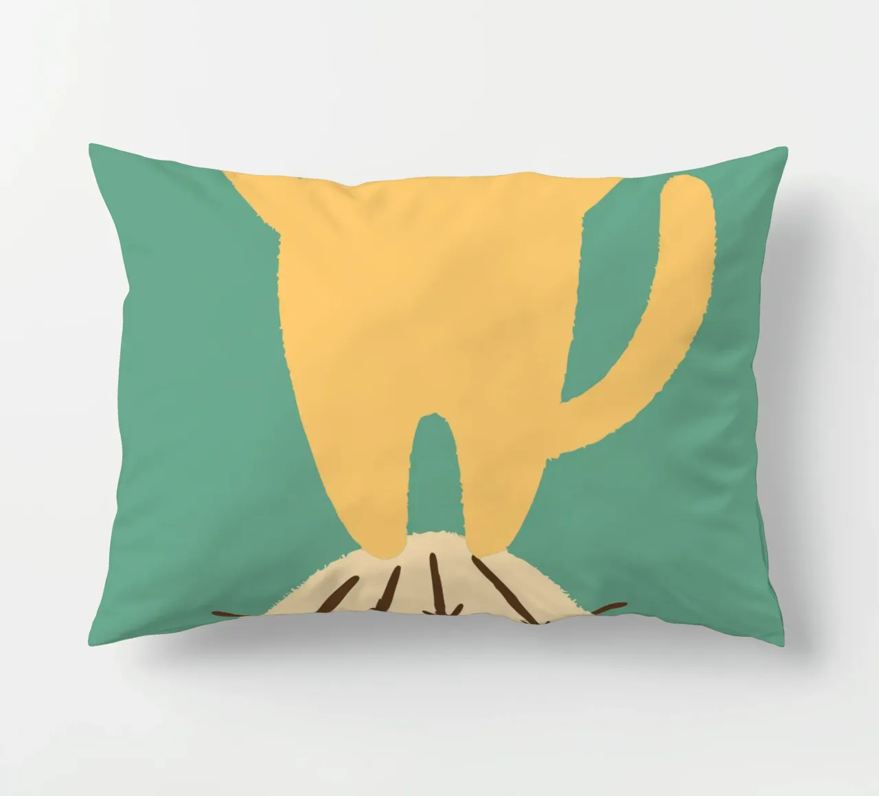 Gatto su un cactus cuscino da TRENDY POSTER SHOP