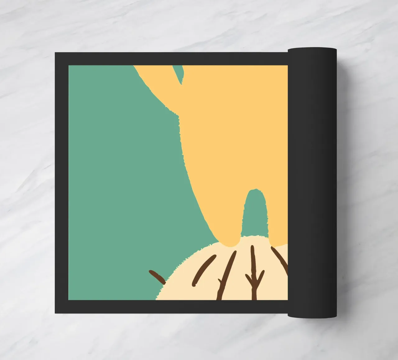Gatto su un cactus zerbino da TRENDY POSTER SHOP