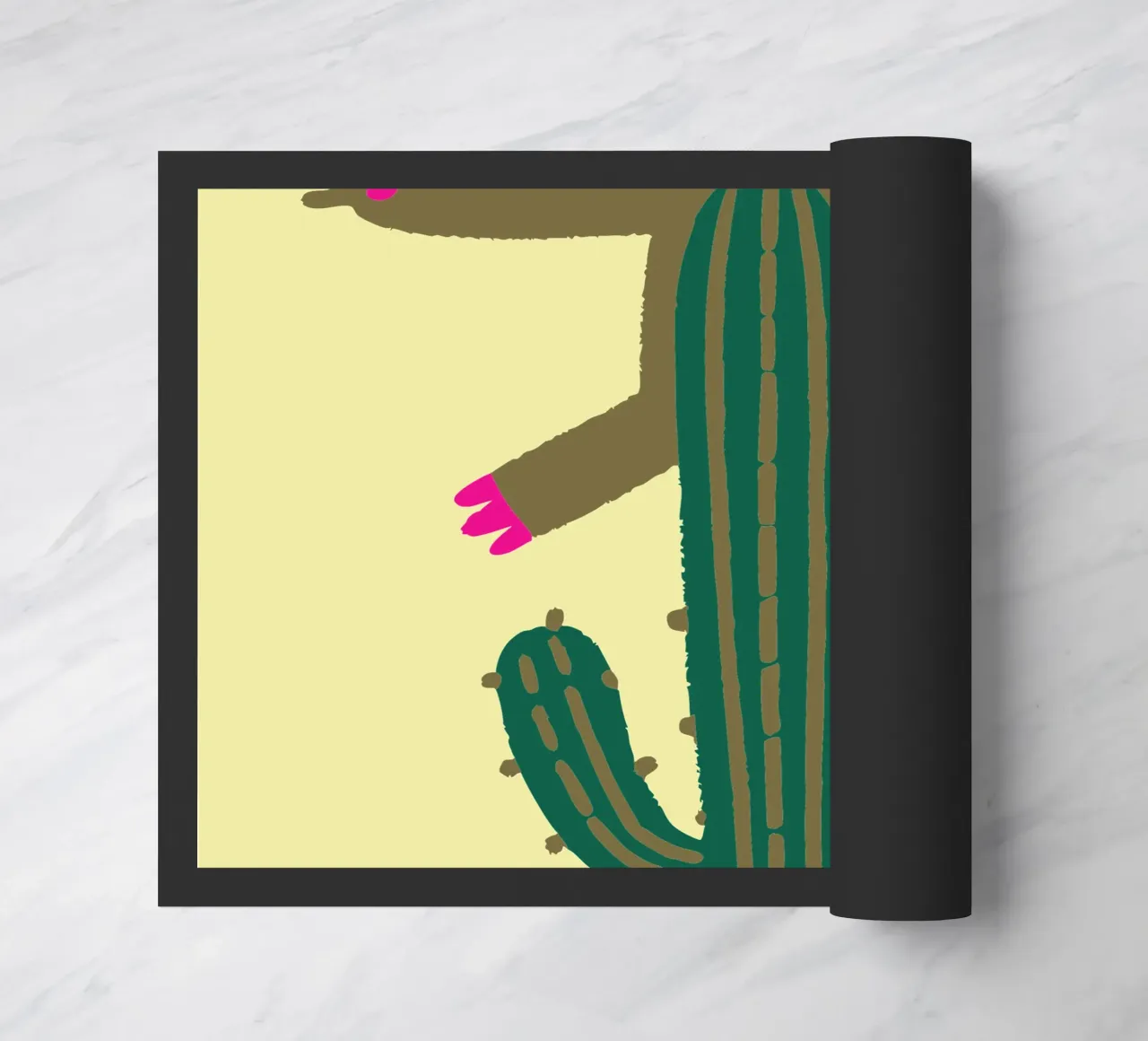 Gatto su un cactus zerbino da TRENDY POSTER SHOP