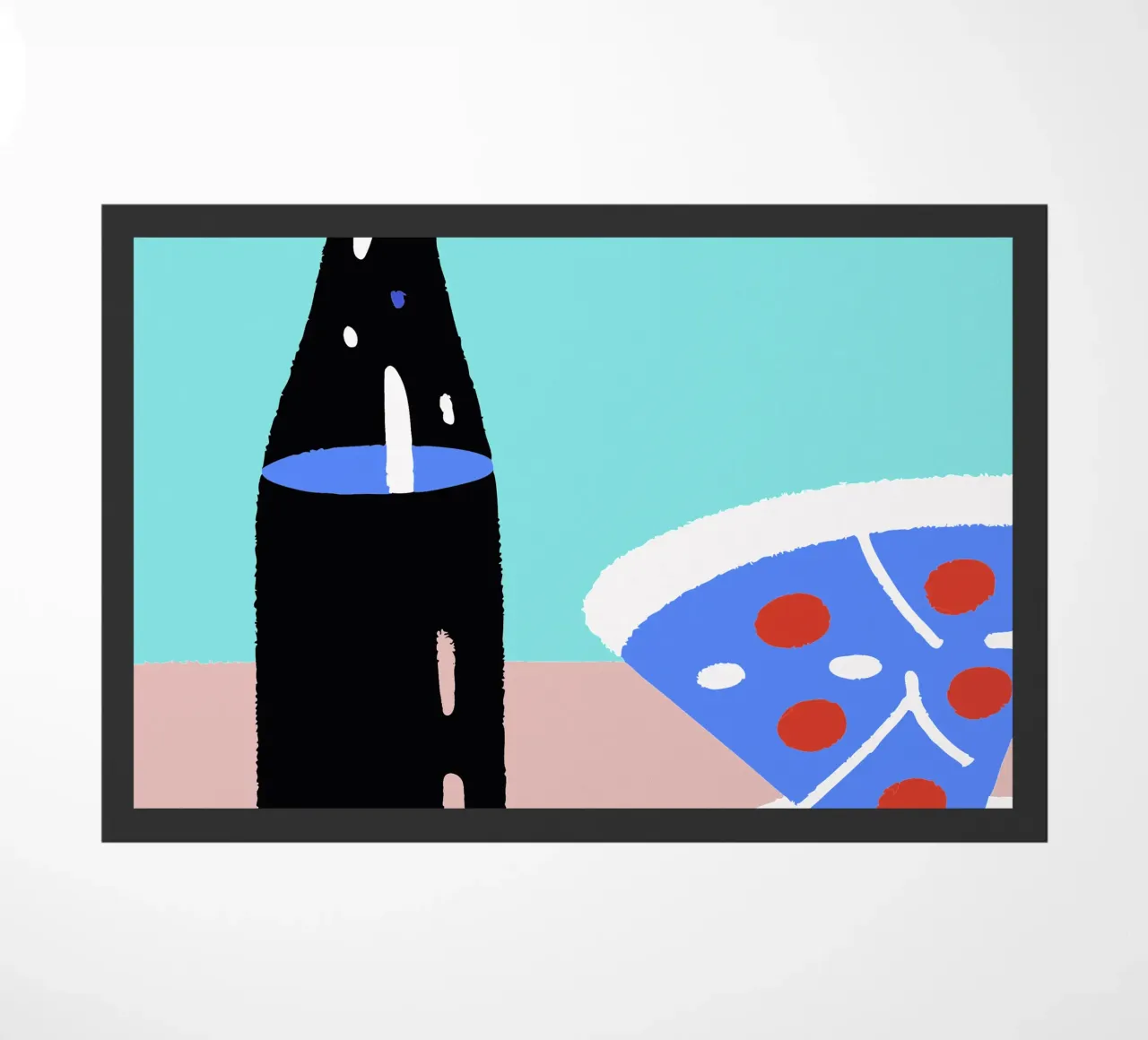 Bevande e pizza zerbino da TRENDY POSTER SHOP