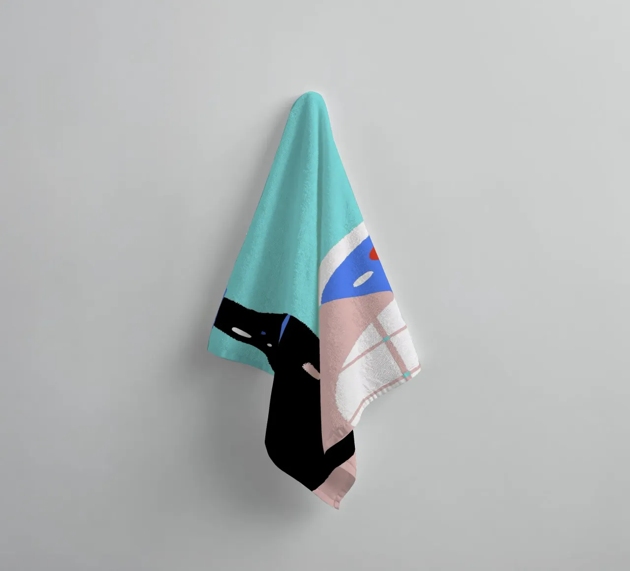 Drinks and Pizza towel by TRENDY POSTER SHOP