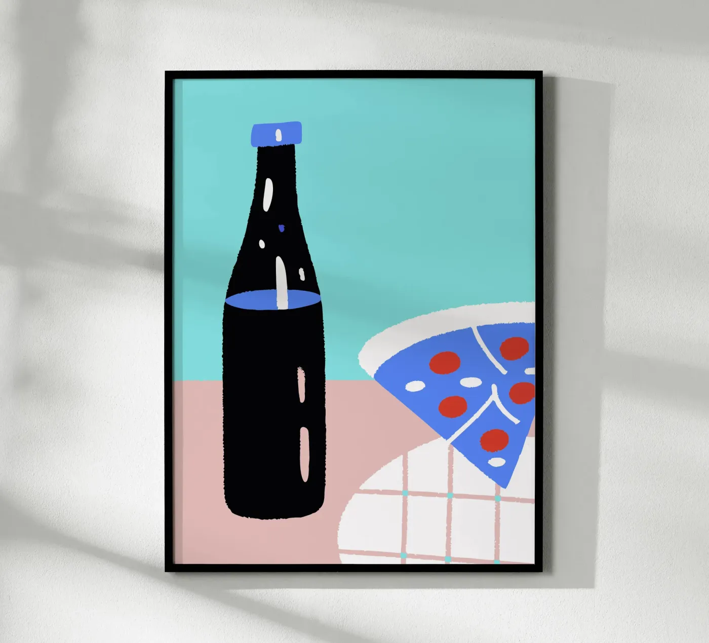 Drinks and Pizza poster da TRENDY POSTER SHOP