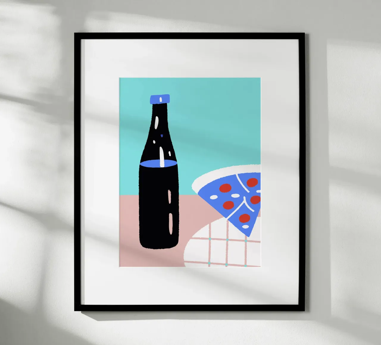 Bevande e pizza poster da TRENDY POSTER SHOP