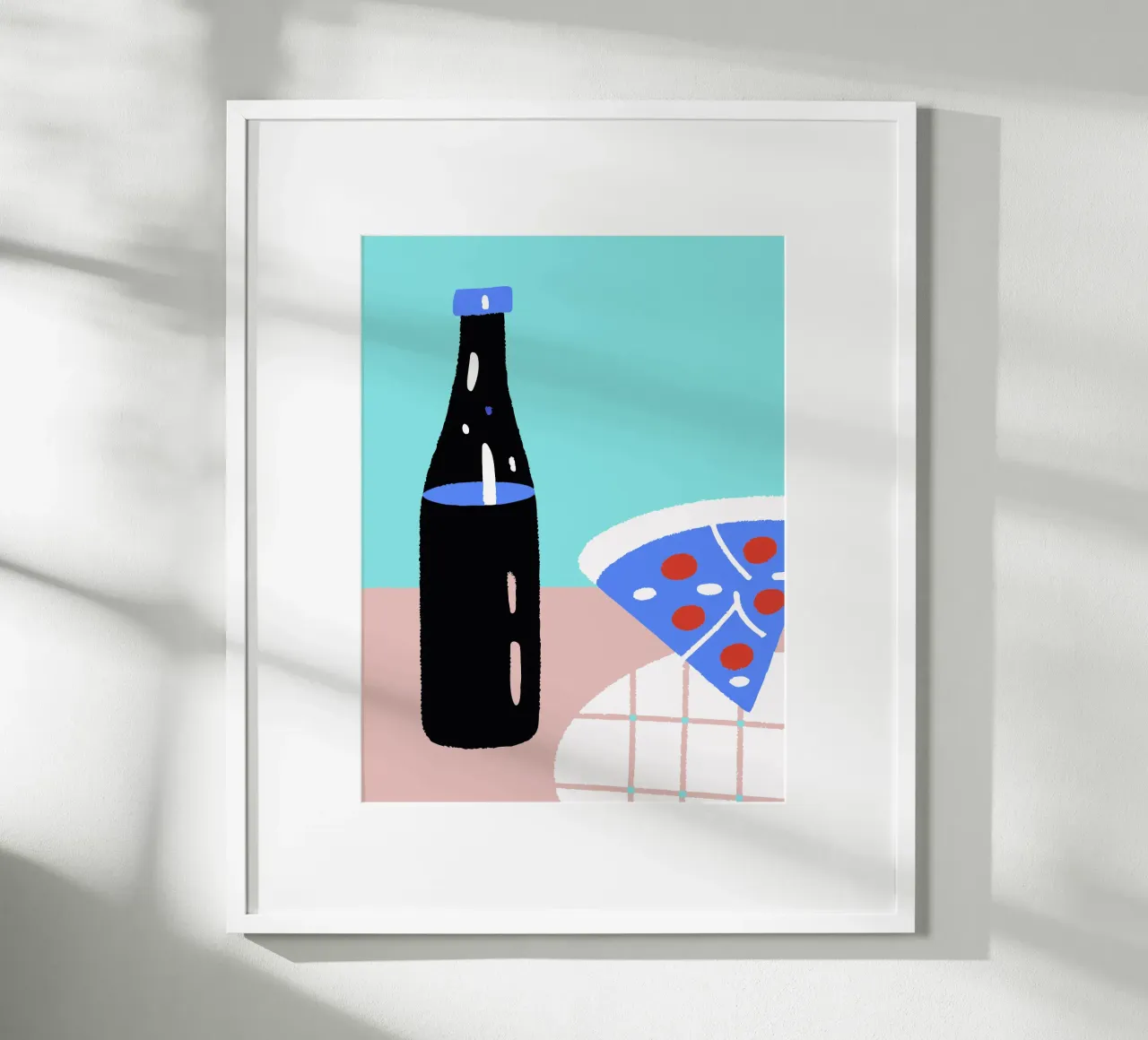 Bevande e pizza poster da TRENDY POSTER SHOP