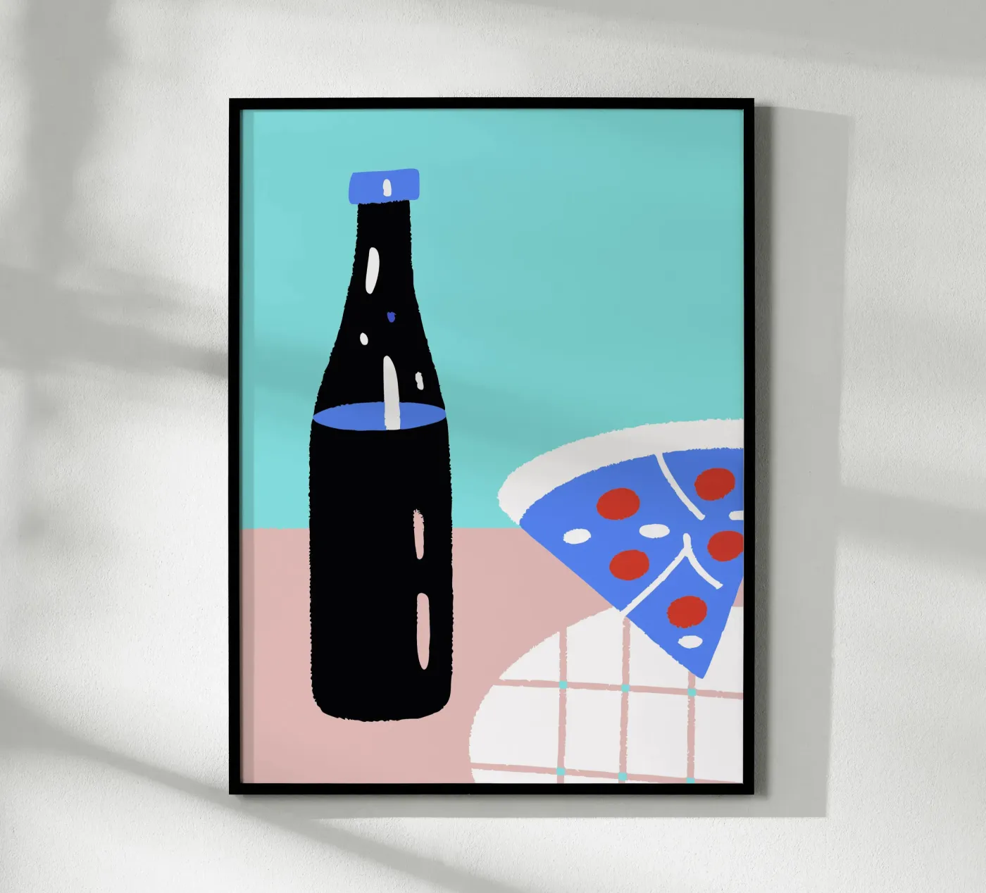 Bevande e pizza poster da TRENDY POSTER SHOP