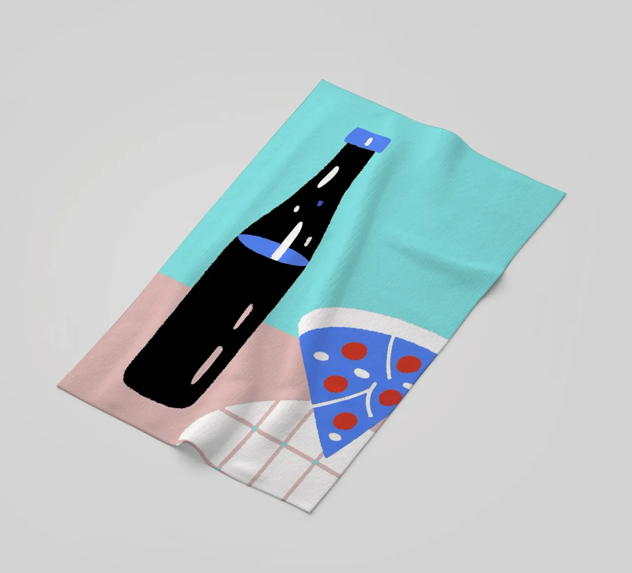 Bevande e pizza telo mare da TRENDY POSTER SHOP