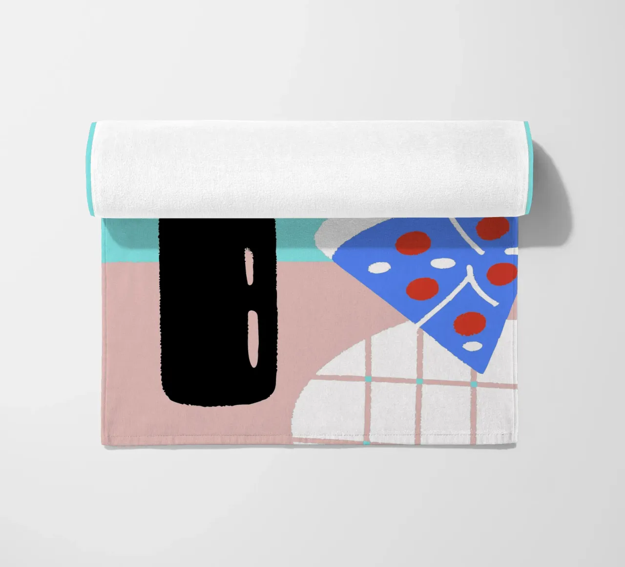Bevande e pizza telo mare da TRENDY POSTER SHOP