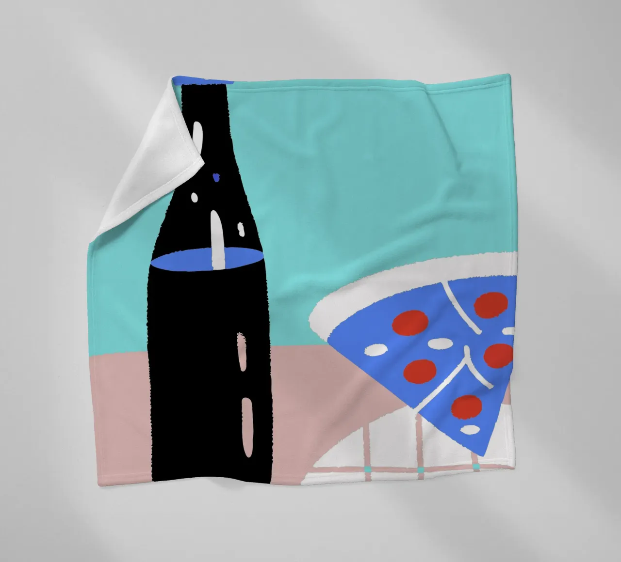 Bevande e pizza coperta in pile da TRENDY POSTER SHOP