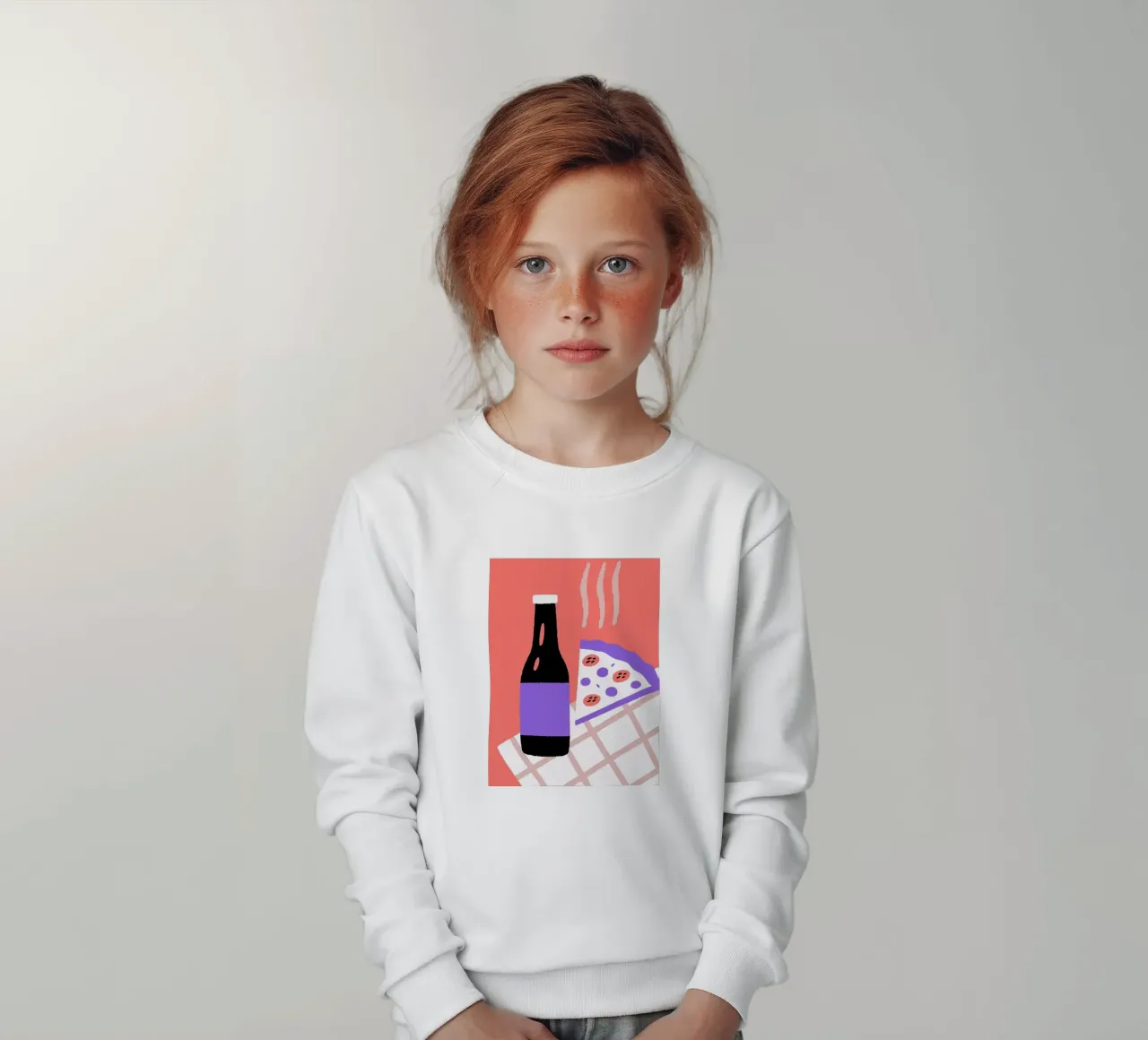 Bevande e pizza felpa bambino da TRENDY POSTER SHOP