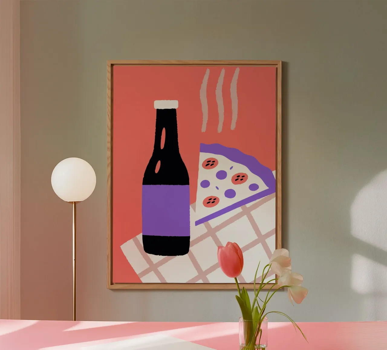 Bevande e pizza alluminio dibond da TRENDY POSTER SHOP