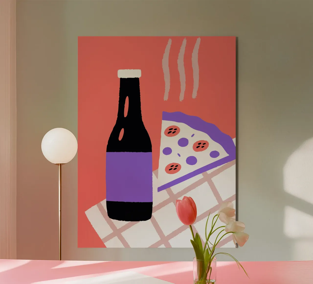 Bevande e pizza alluminio dibond da TRENDY POSTER SHOP