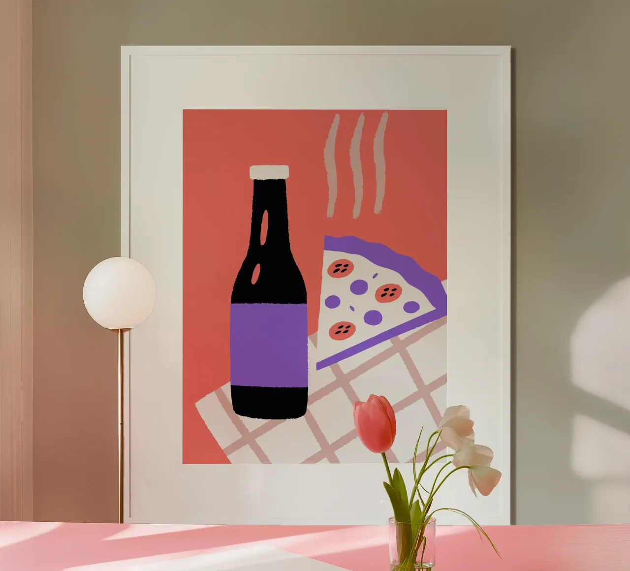 Bevande e pizza carta hahnemühle da TRENDY POSTER SHOP
