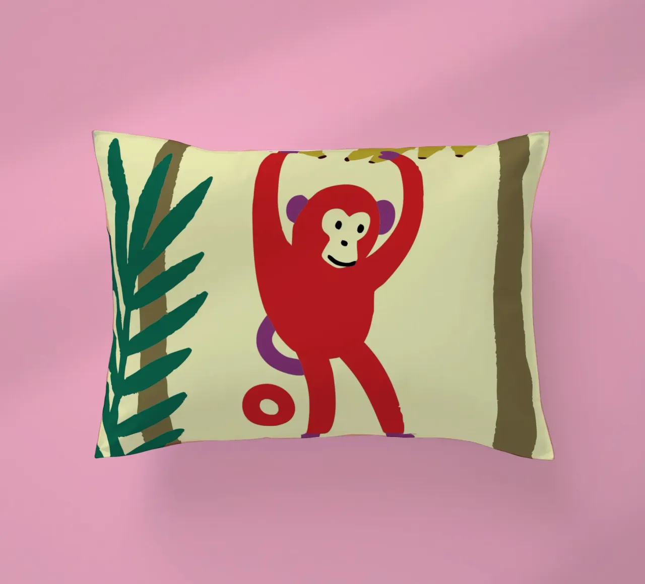 La scimmia prende una banana cuscino da TRENDY POSTER SHOP