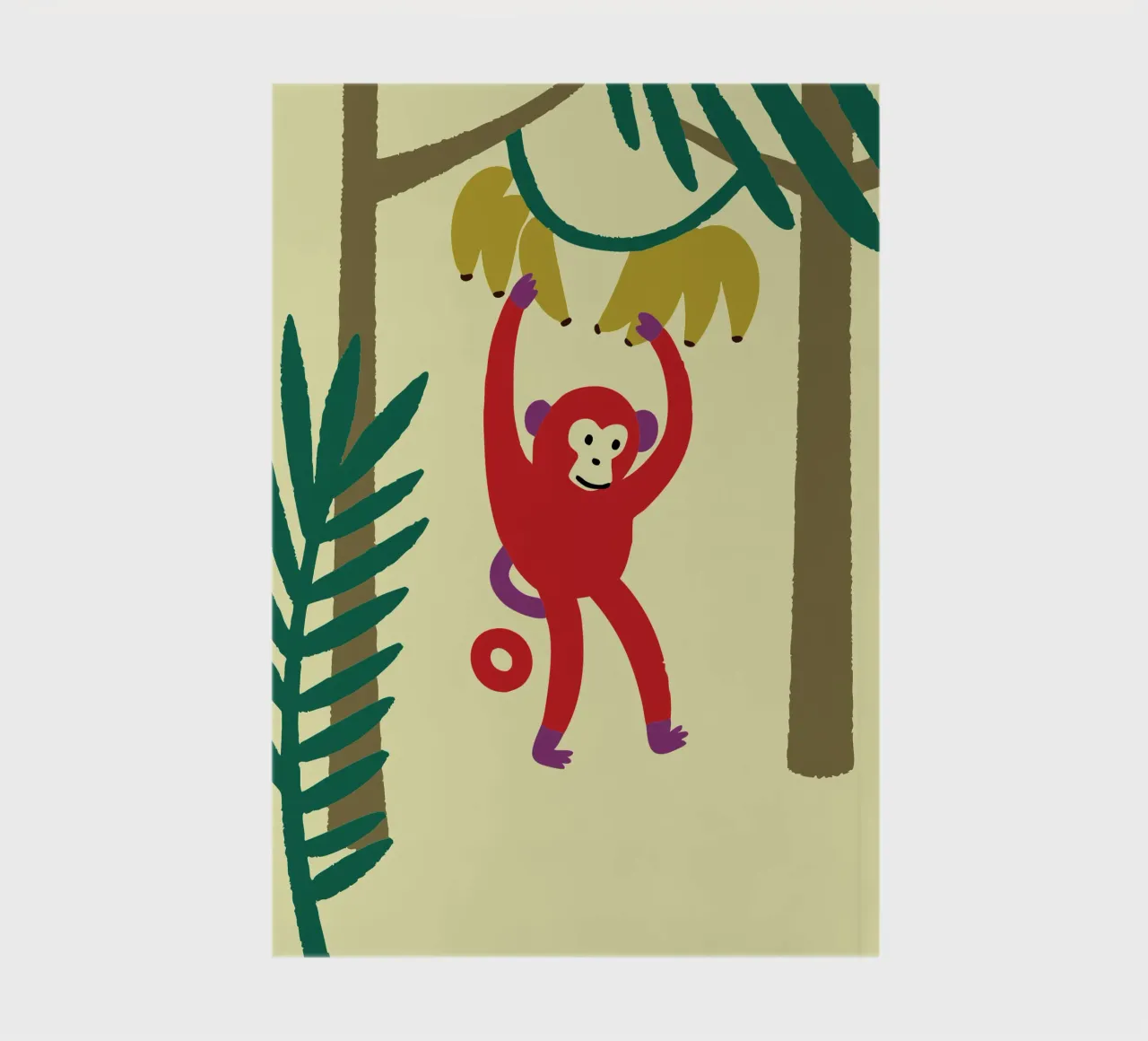 Monkey Takes a Banana notebook by TRENDY POSTER SHOP