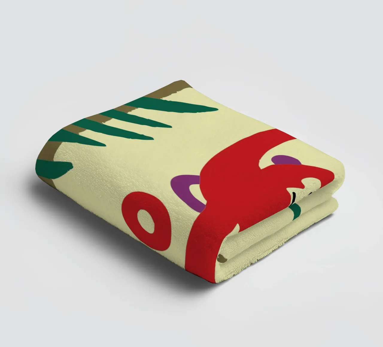 Monkey Takes a Banana towel by TRENDY POSTER SHOP