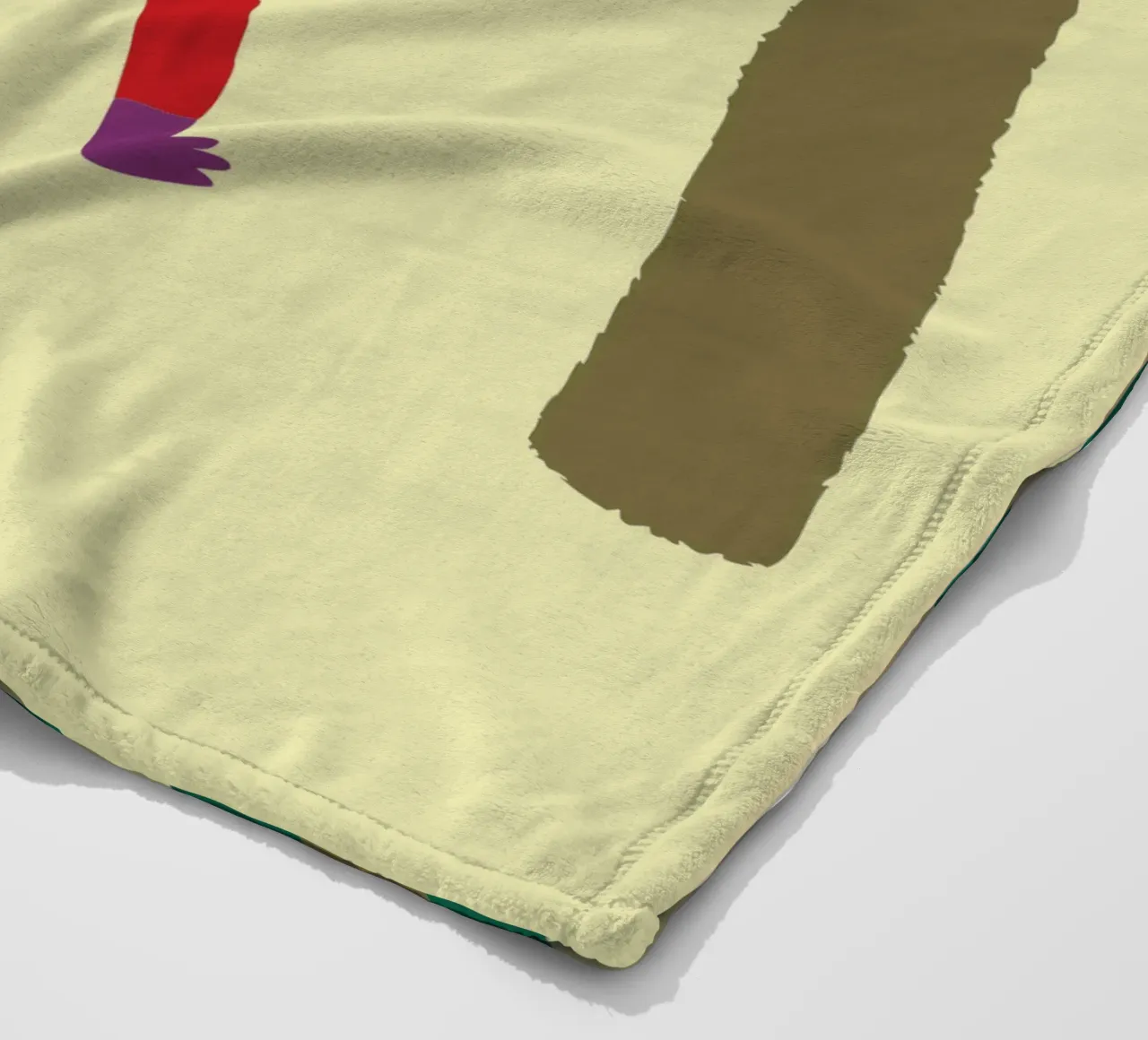 La scimmia prende una banana coperta in pile da TRENDY POSTER SHOP
