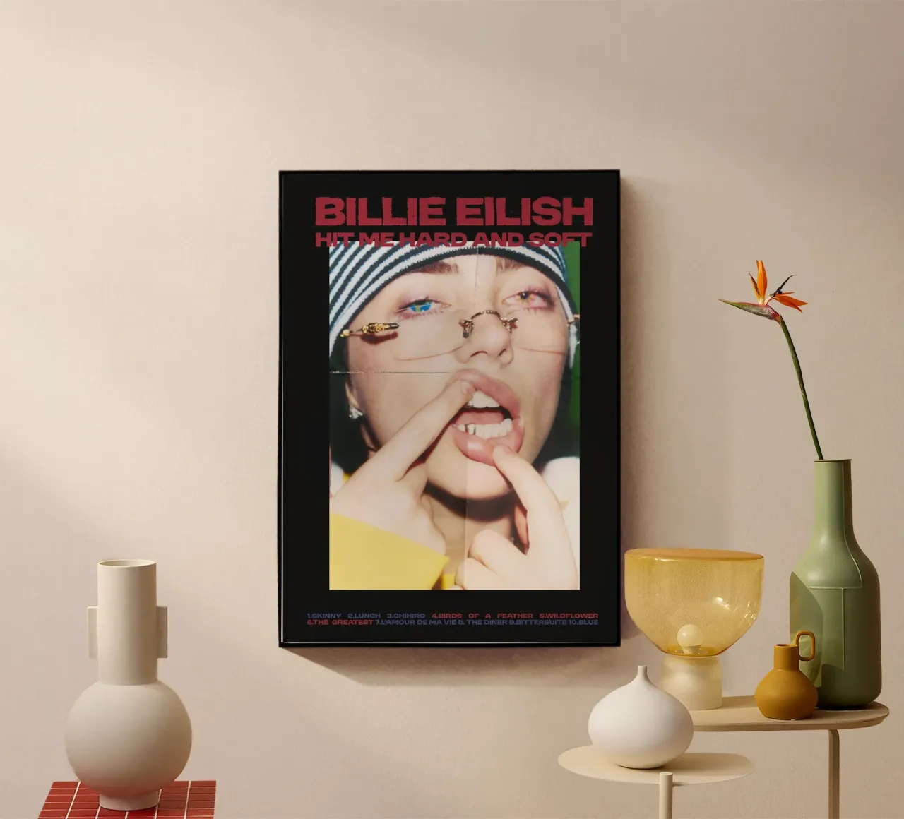 Hit Me Hard and Soft - Billie Eilish plexiglass da Attaboy Dsgn