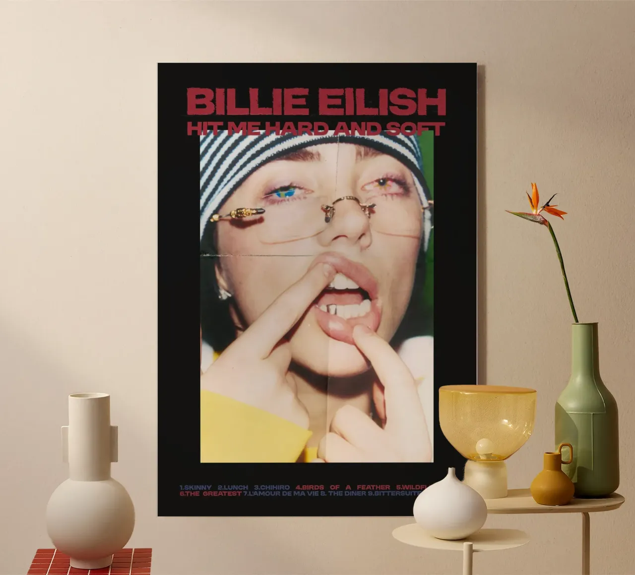 Hit Me Hard and Soft - Billie Eilish plexiglass da Attaboy Dsgn