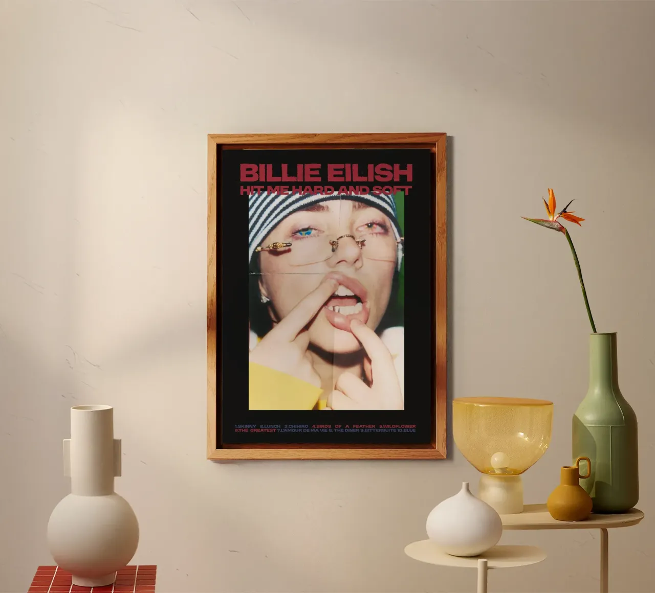 Hit Me Hard and Soft - Billie Eilish alluminio dibond da Attaboy Dsgn