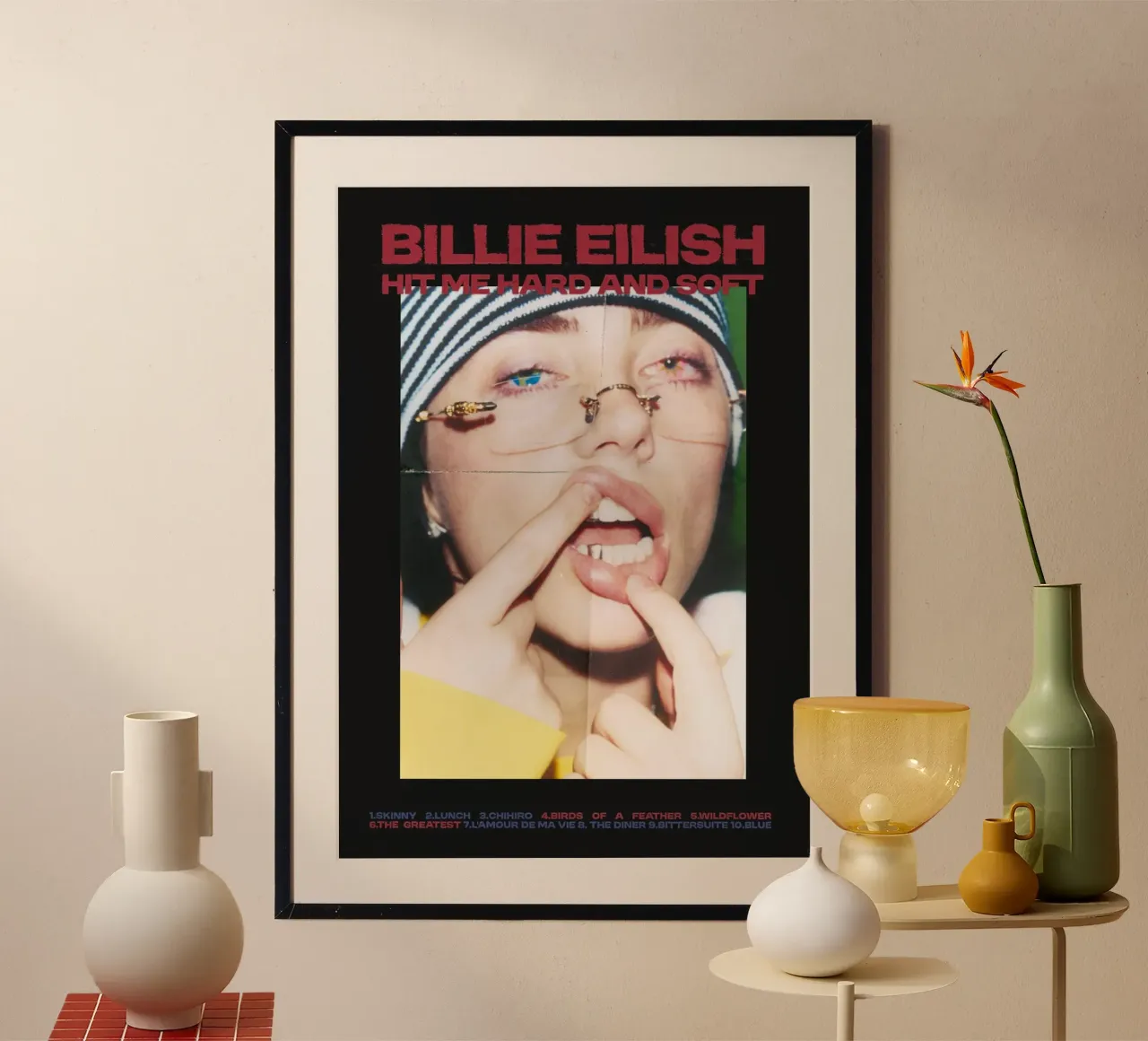 Hit Me Hard and Soft - Billie Eilish carta hahnemühle da Attaboy Dsgn