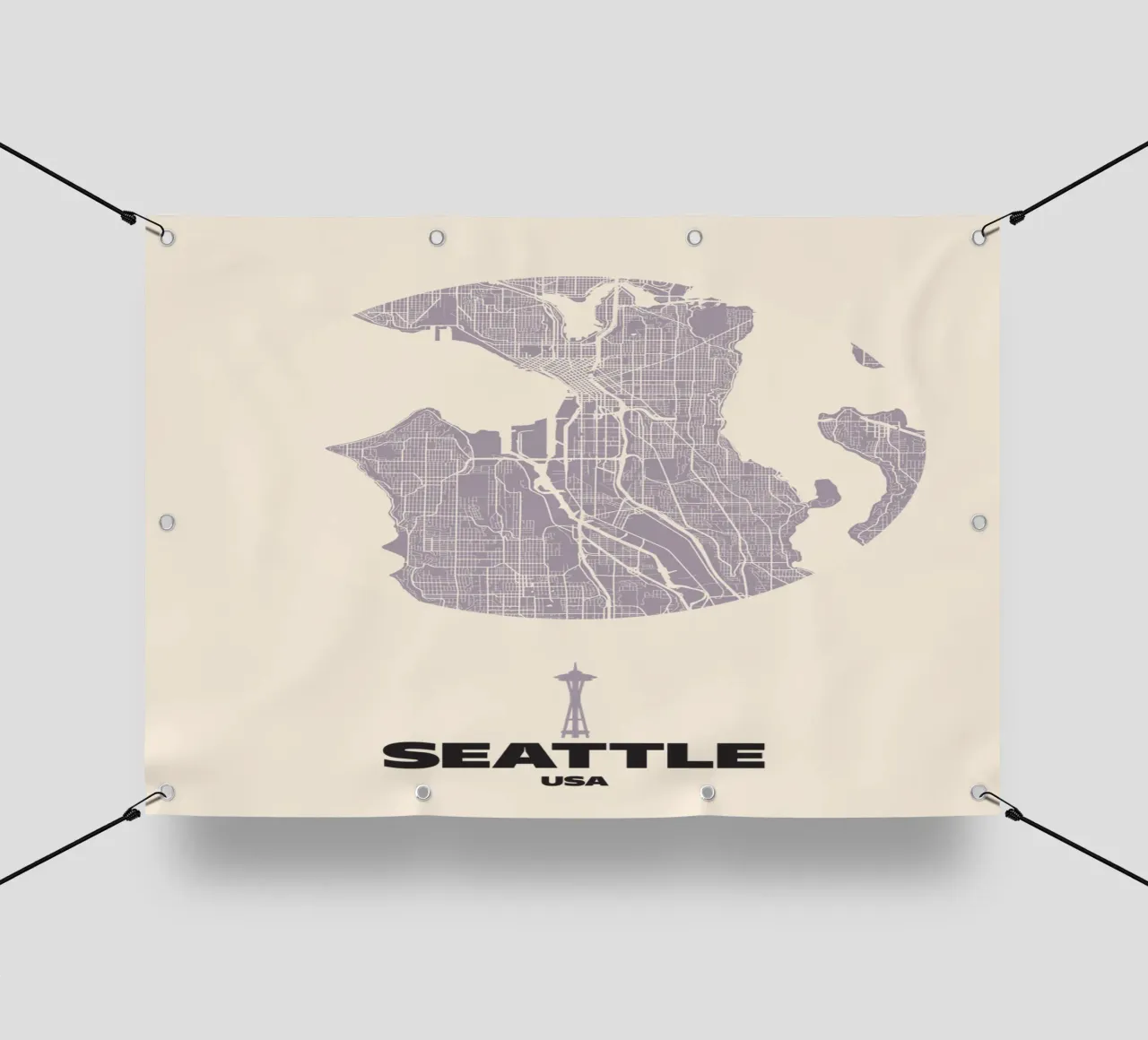 Linee urbane di Seattle telo in pvc da MOOODZART