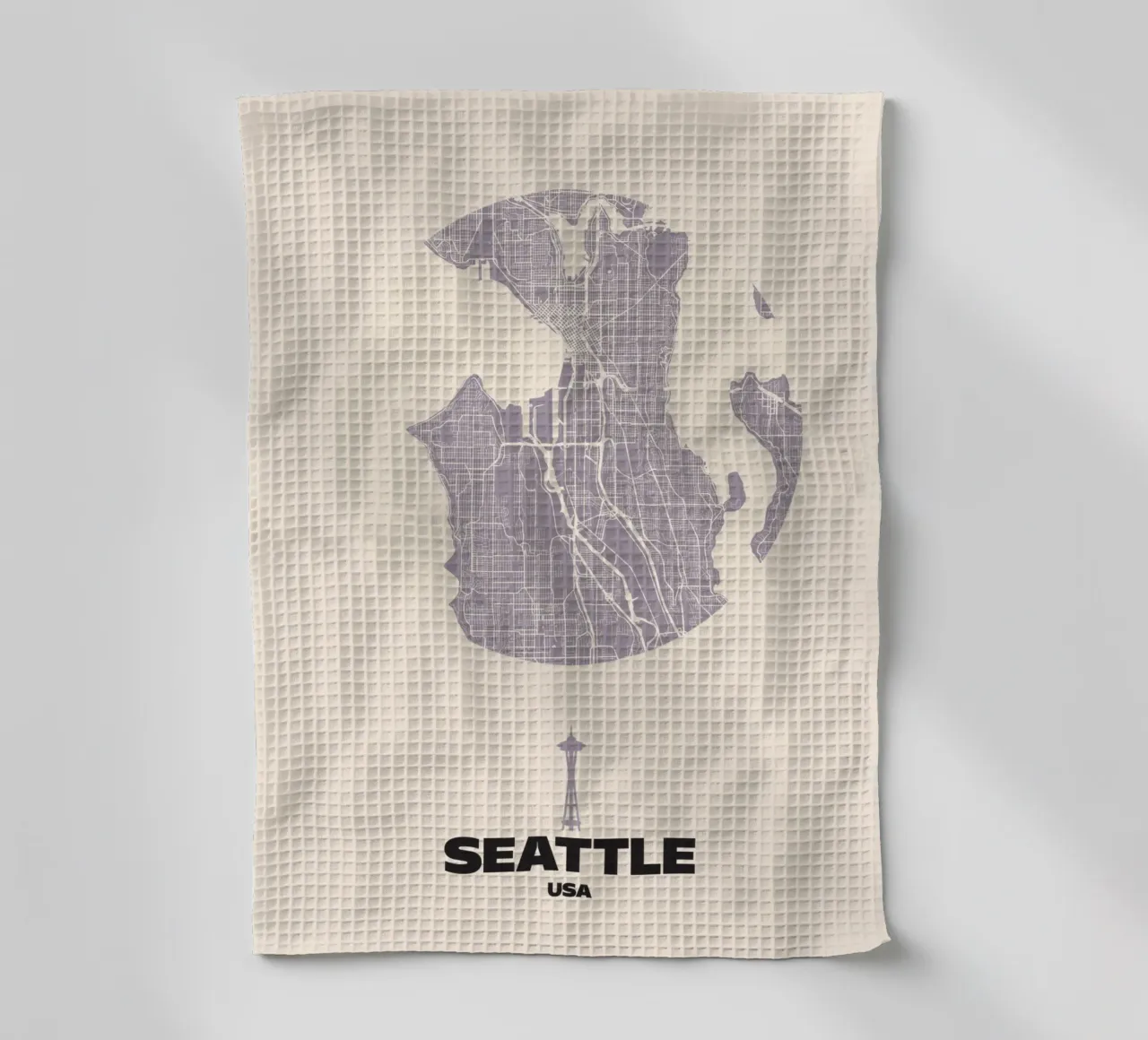 Linee urbane di Seattle canovaccio da cucina da MOOODZART