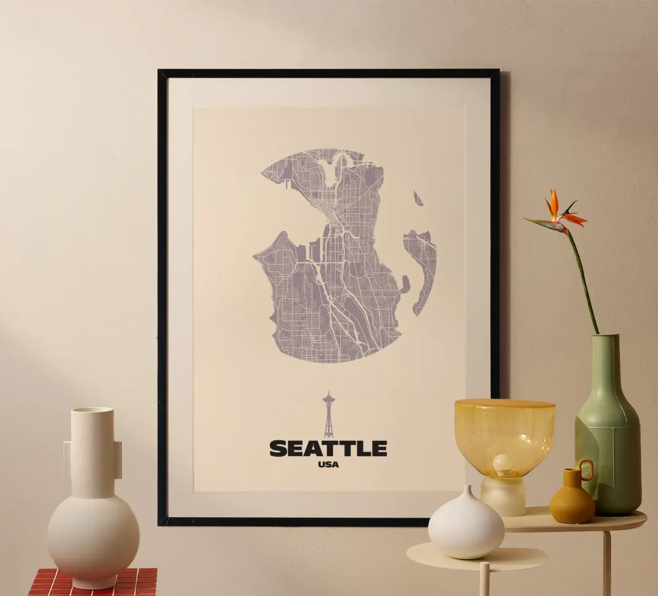 Linee urbane di Seattle carta hahnemühle da MOOODZART