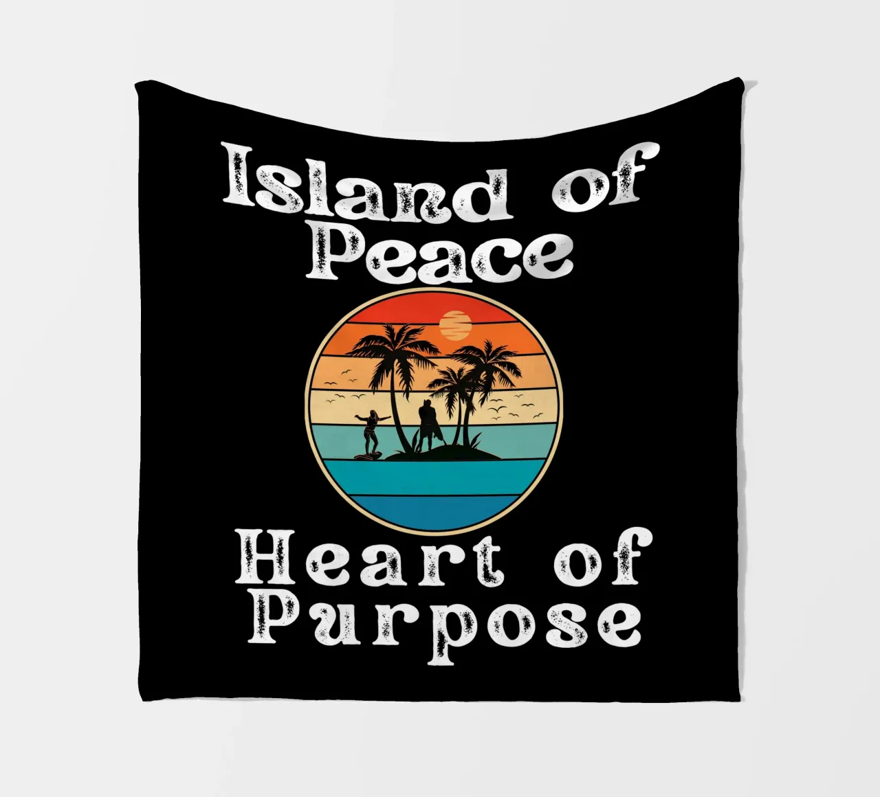 Trovare la pace. Vivere lo scopo. Anima isolana, cuore focalizzato Calma coperta in pile da Lionandlamb