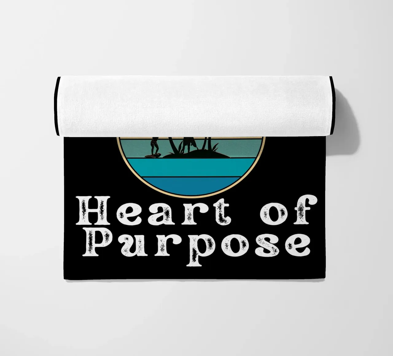 Trovare la pace. Vivere lo scopo. Anima isolana, cuore focalizzato Calma telo mare da Lionandlamb