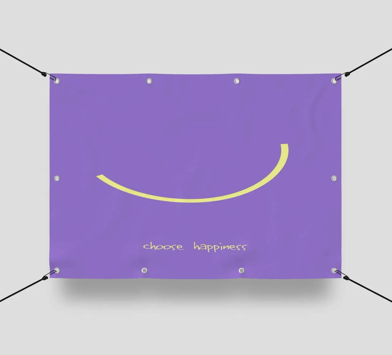 choose happiness. telo in pvc da FRICKE DESIGN