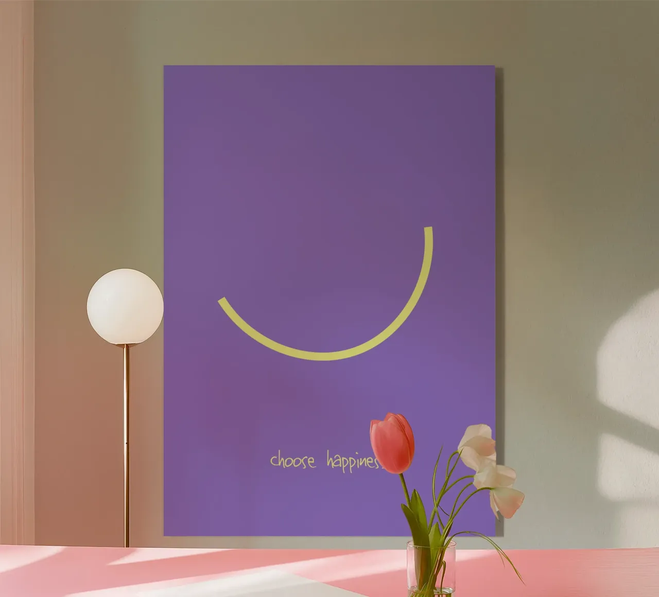 choose happiness. plexiglass da FRICKE DESIGN