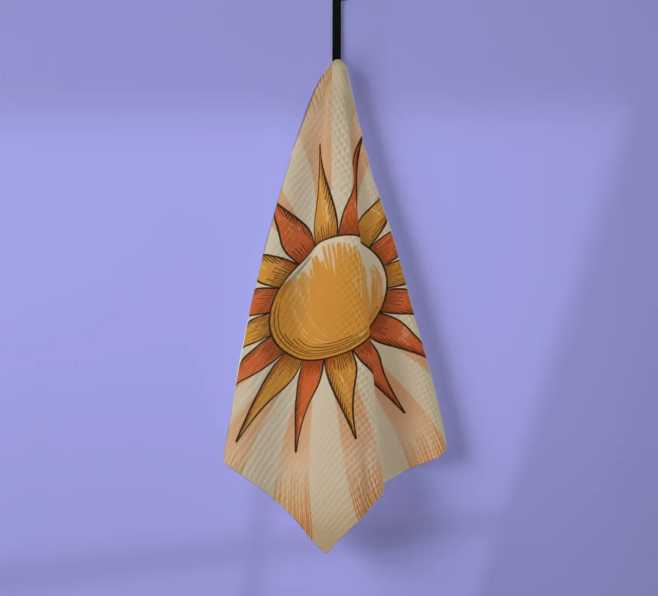 Floraison solaire torchon de logic