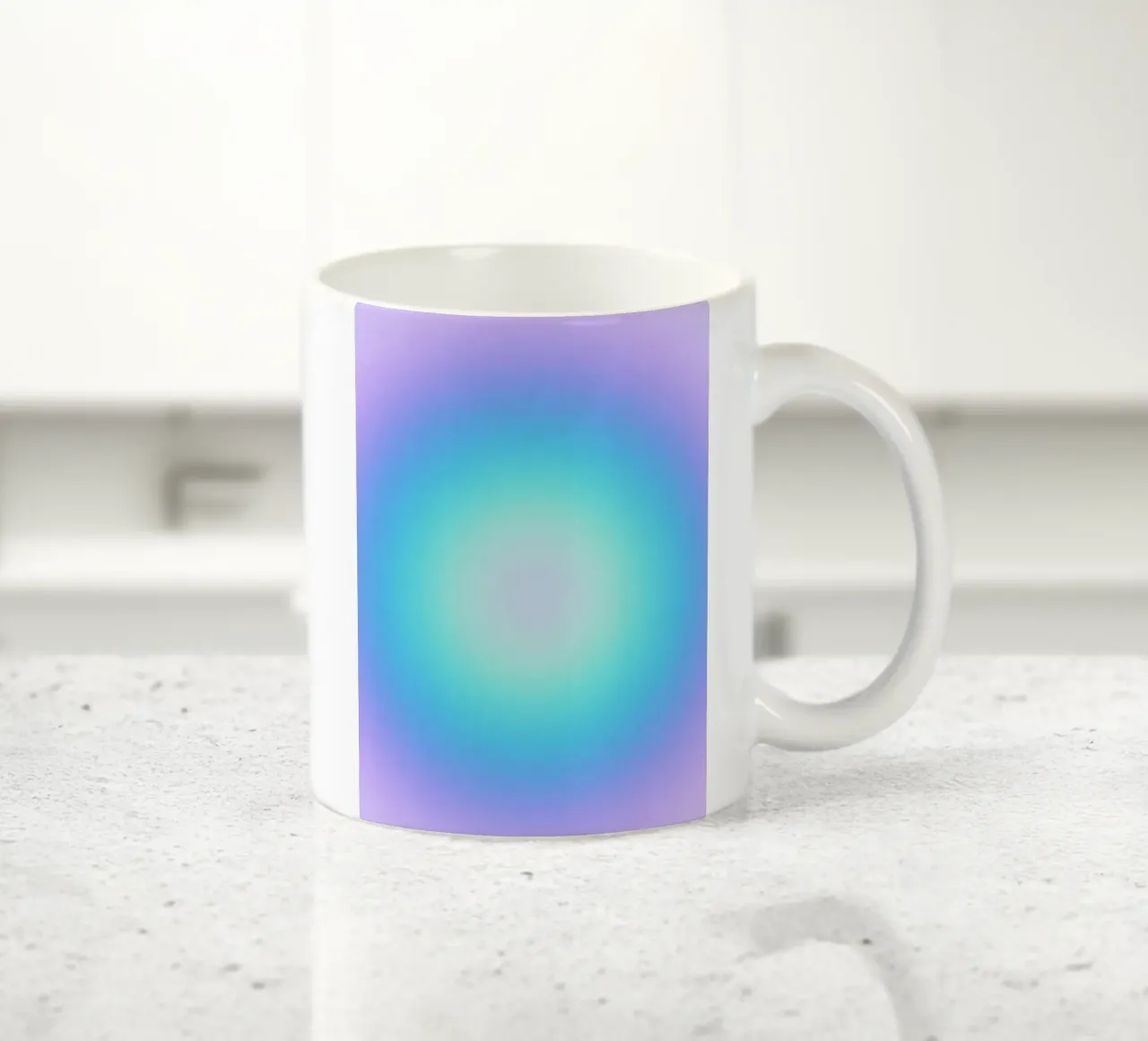 Energy Print, Modern Aura Wall Art, Colourful Gradient Art ceramic mug by Dreamscape