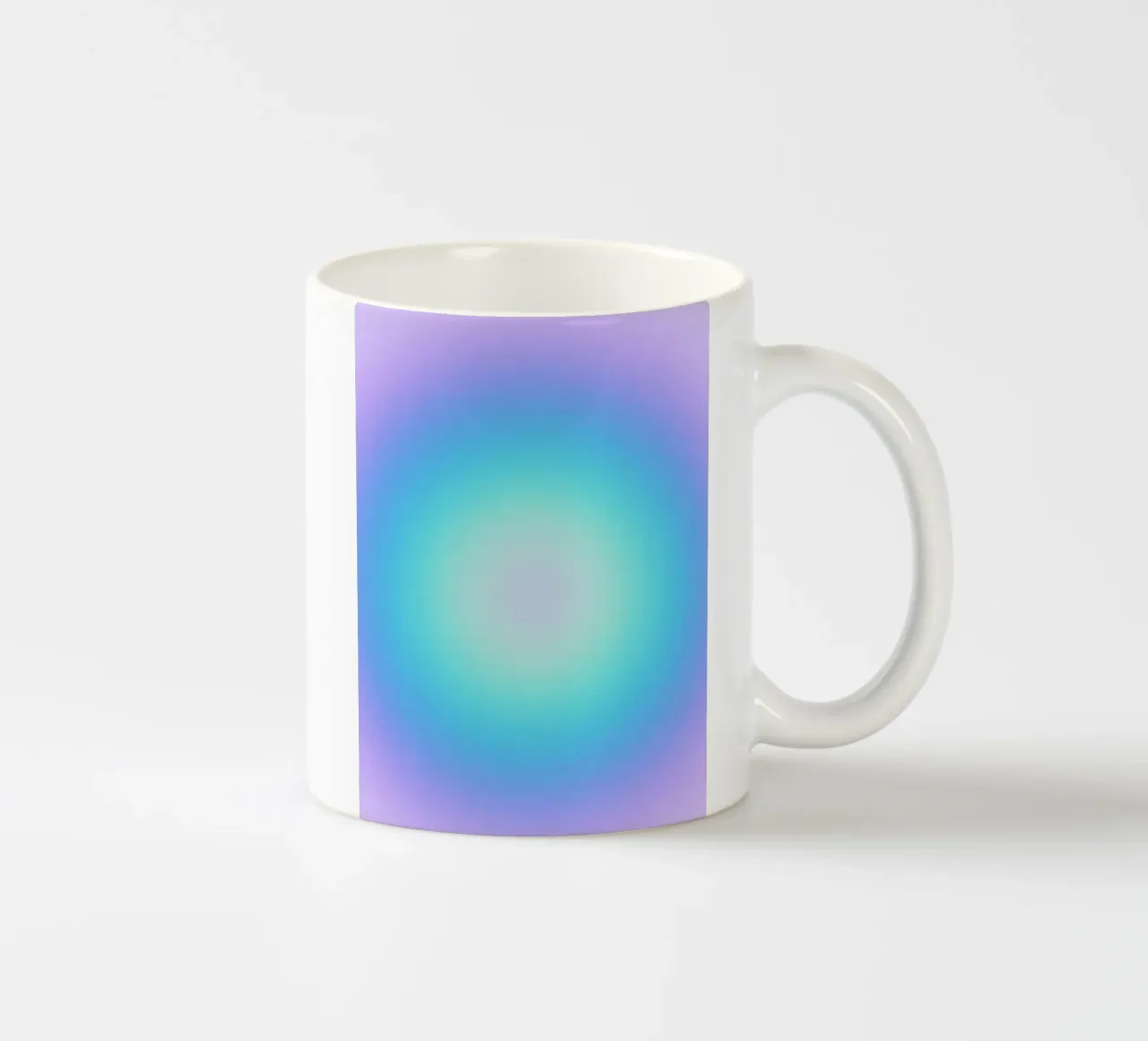 Energy Print, Modern Aura Wall Art, Colourful Gradient Art ceramic mug by Dreamscape