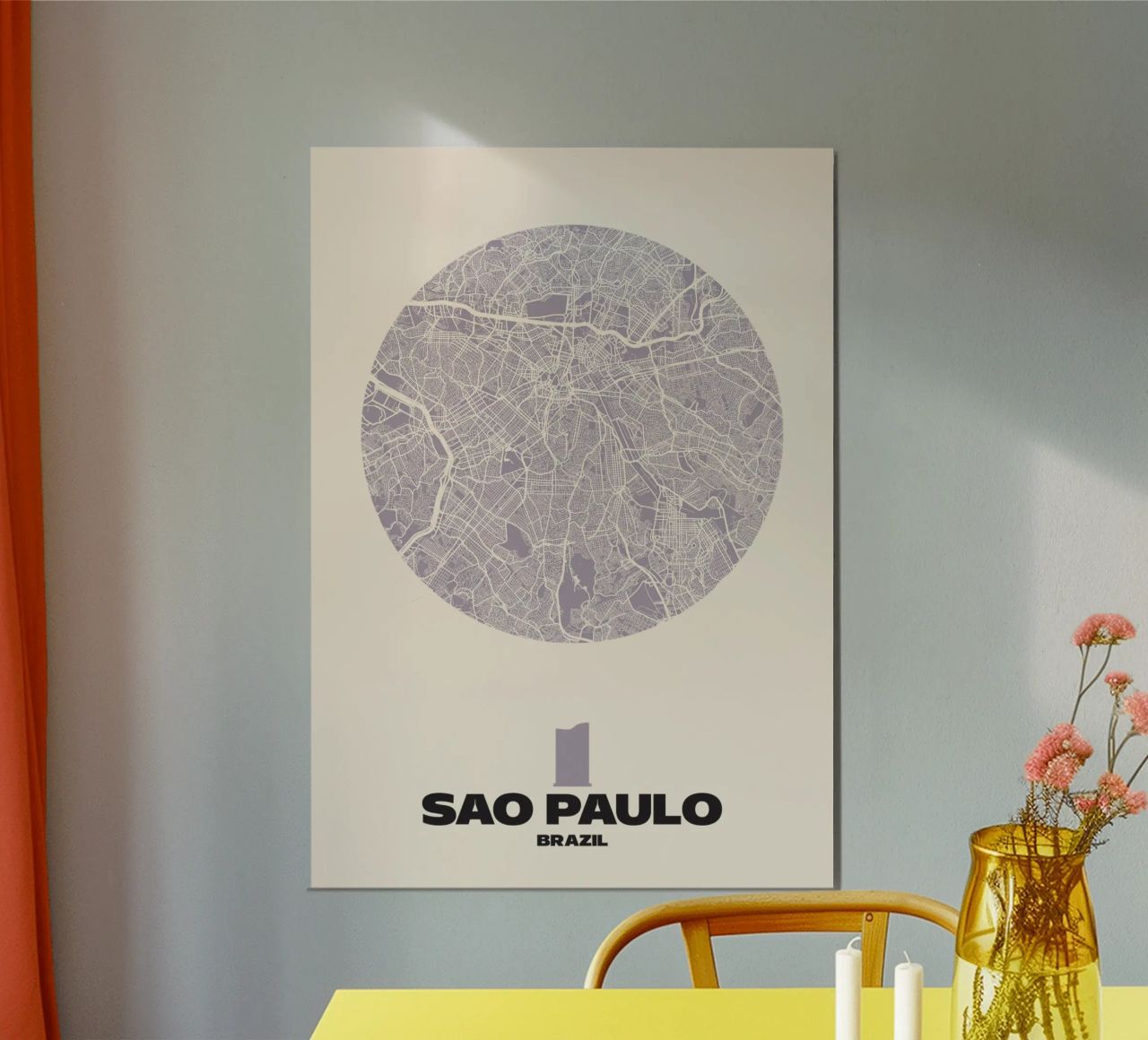 Brasil urbano - São Paulo poster de MOOODZART