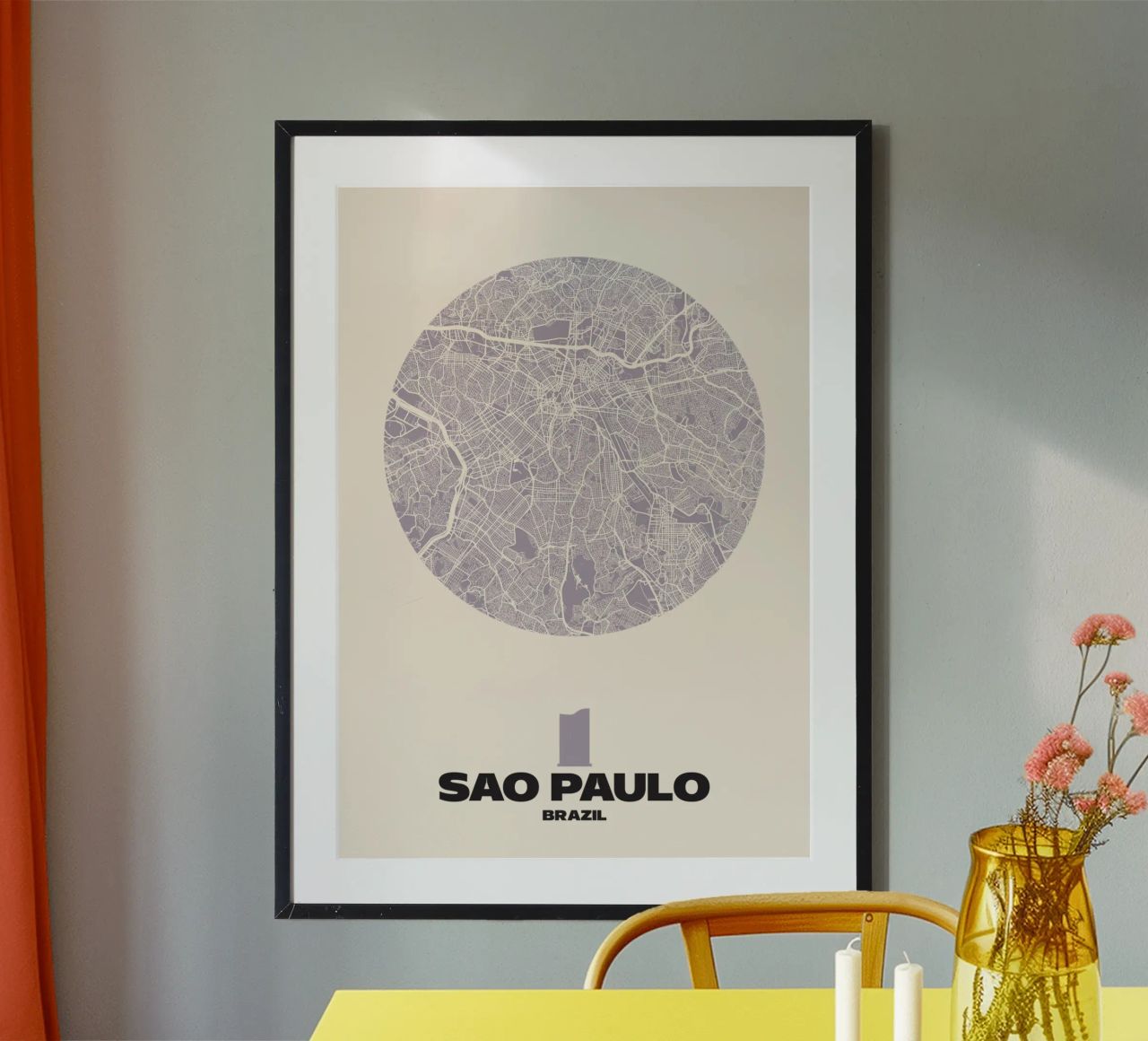 Brasil urbano - São Paulo poster de MOOODZART