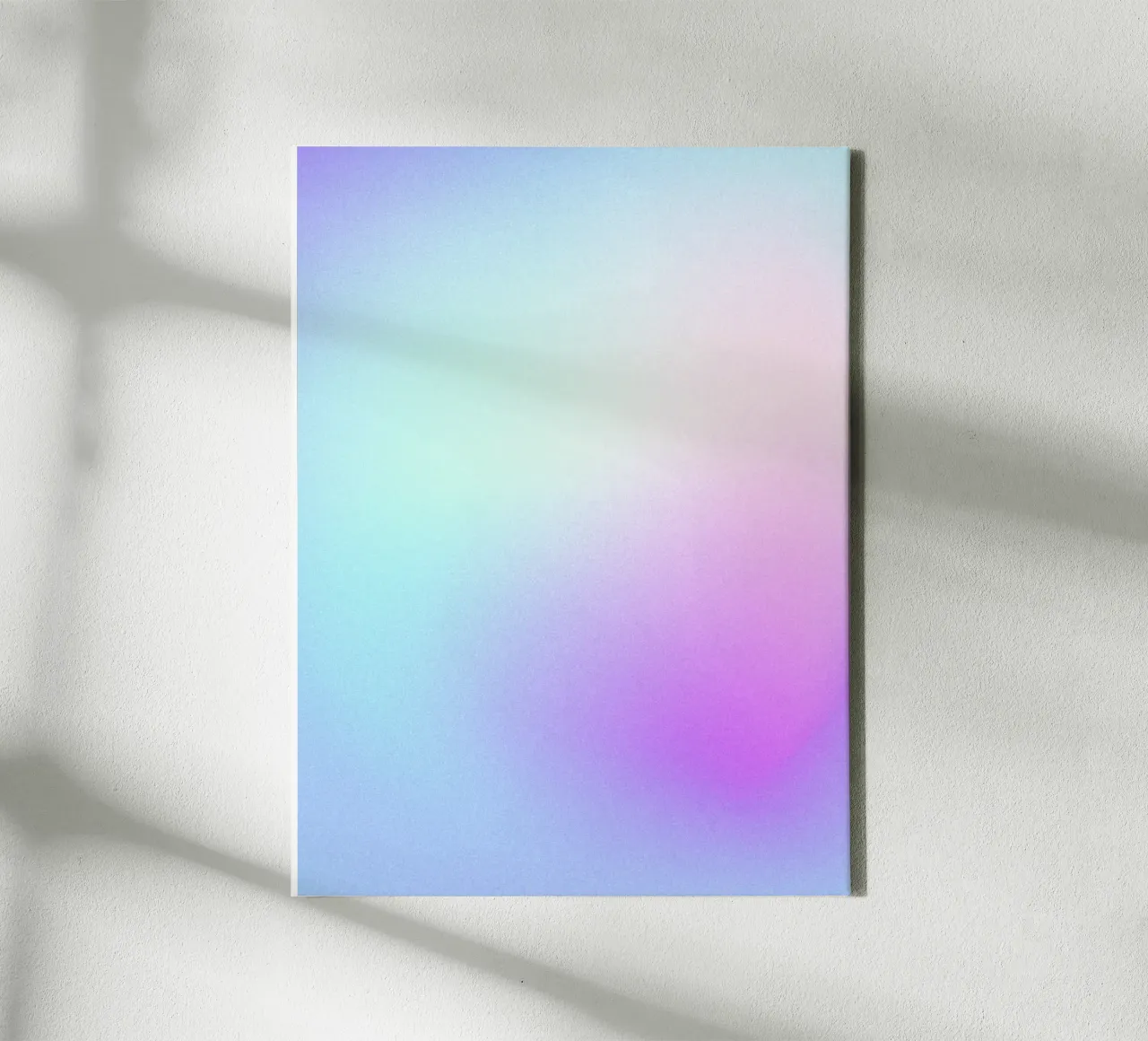 Energie Print, Moderne Aura Muur Kunst, Kleurrijke Gradiënt Kunst canvas met Baklijst van Dreamscape