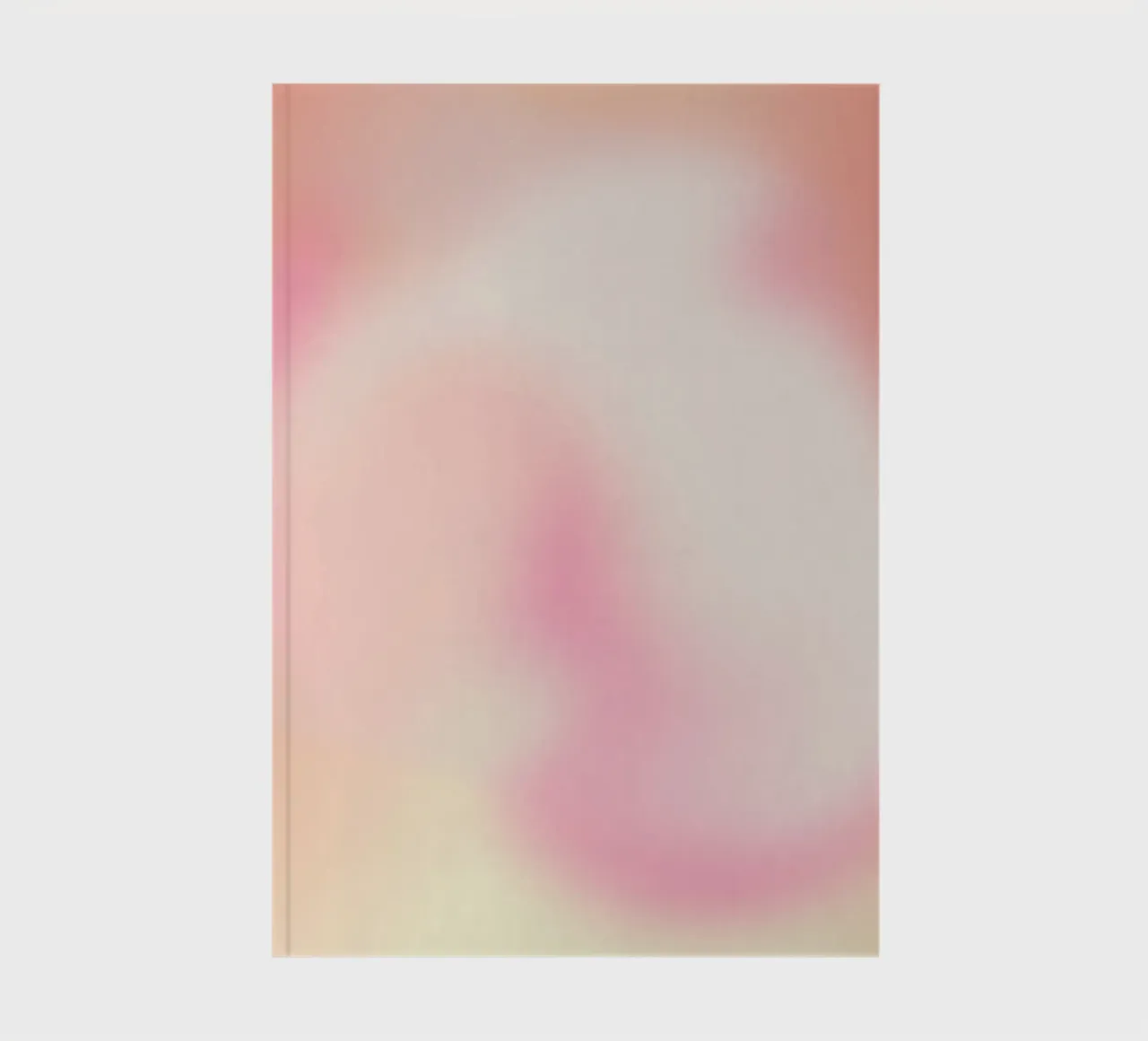 Energy Print, Modern Aura Wall Art, Colourful Gradient Art notebook by Dreamscape
