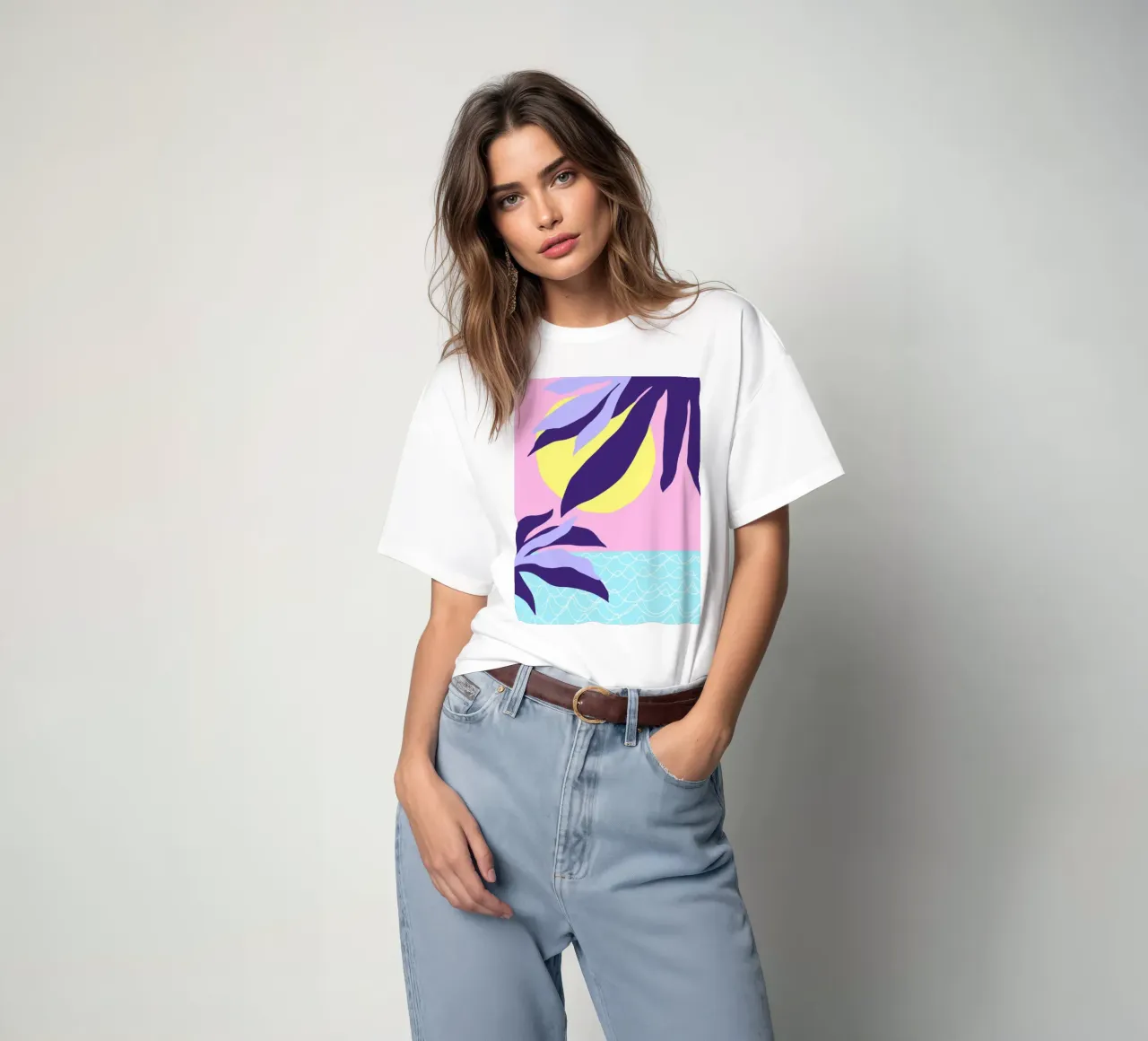 Seaside Sunset t-shirt by Kim Hubball Studio
