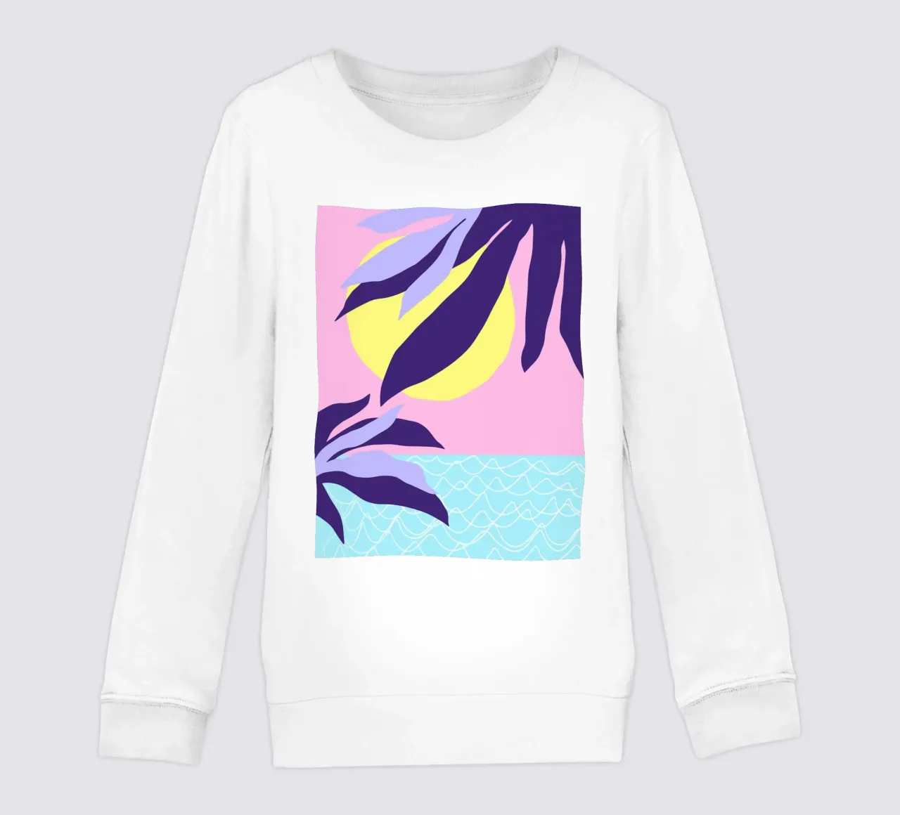 Seaside Sunset kids sweatshirt by Kim Hubball Studio