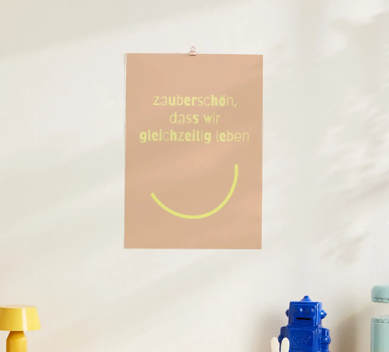 zauberschön. (mehrere Varianten verfügbar) poster avec cadre en aluminium de FRICKE DESIGN