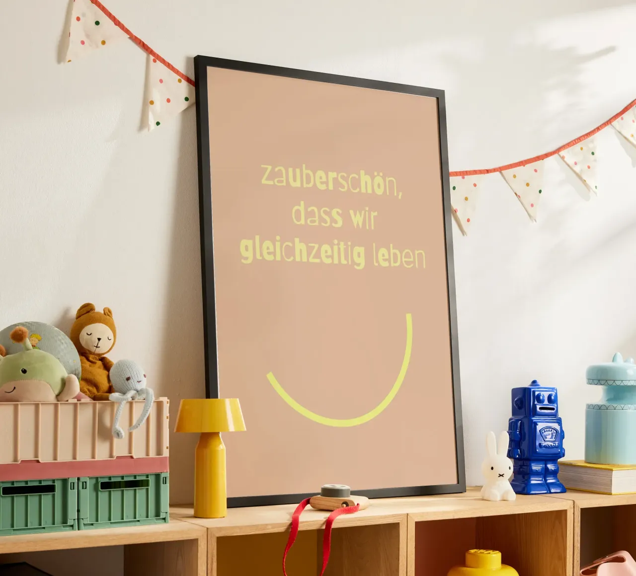 zauberschön. (mehrere Varianten verfügbar) poster avec cadre en aluminium de FRICKE DESIGN