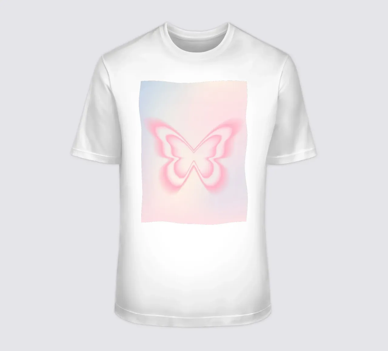 Butterfly Aura Print, Gradient Poster, Energy Print t-shirt by Dreamscape