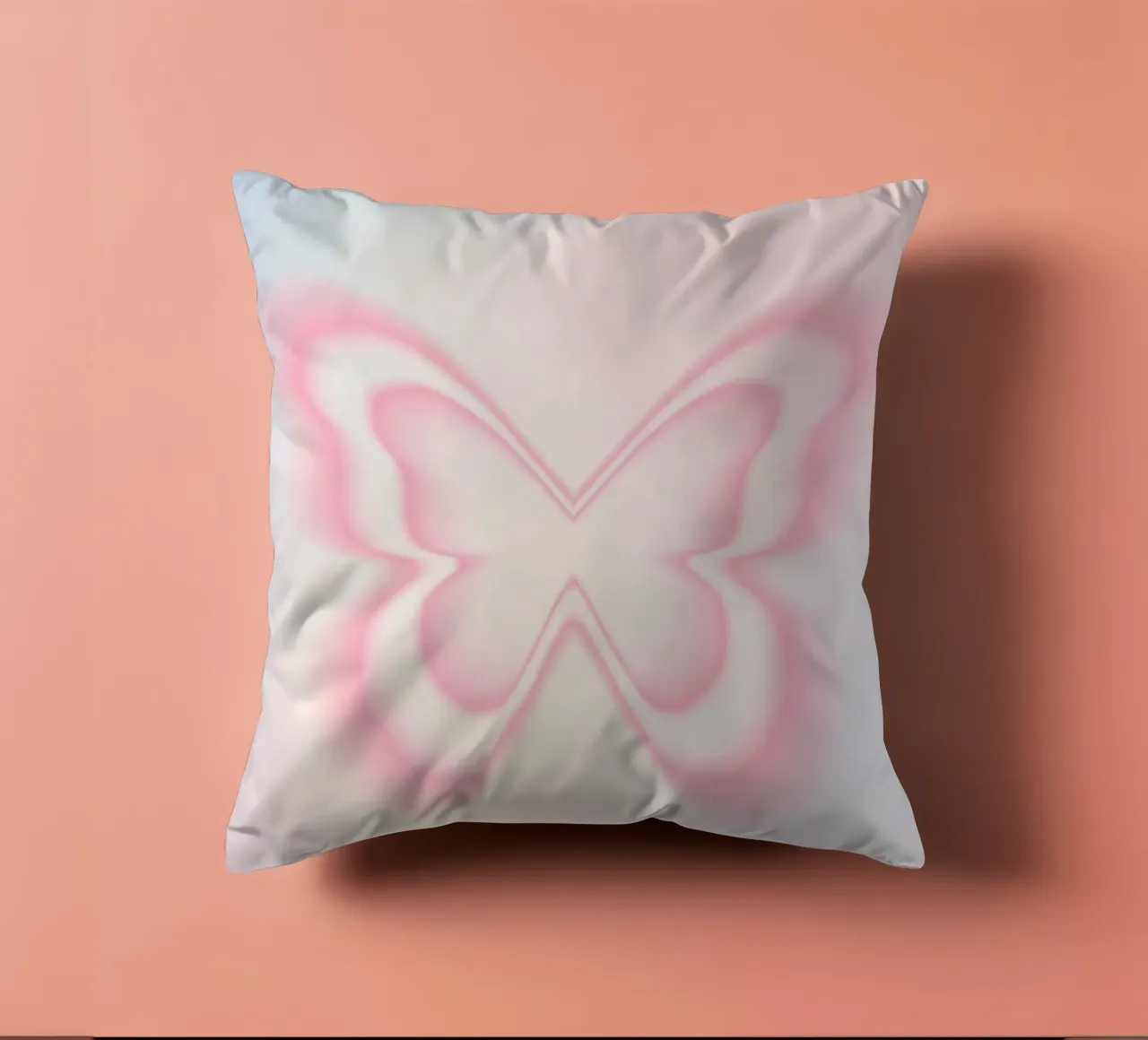 Butterfly Aura Print, Gradient Poster, Energy Print decorative cushion by Dreamscape